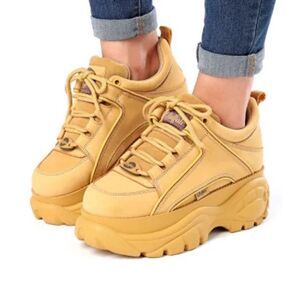 Buffalo London Classic Low Leather Shaft Height Sneaker 90s Y2K Rave Spice Girls